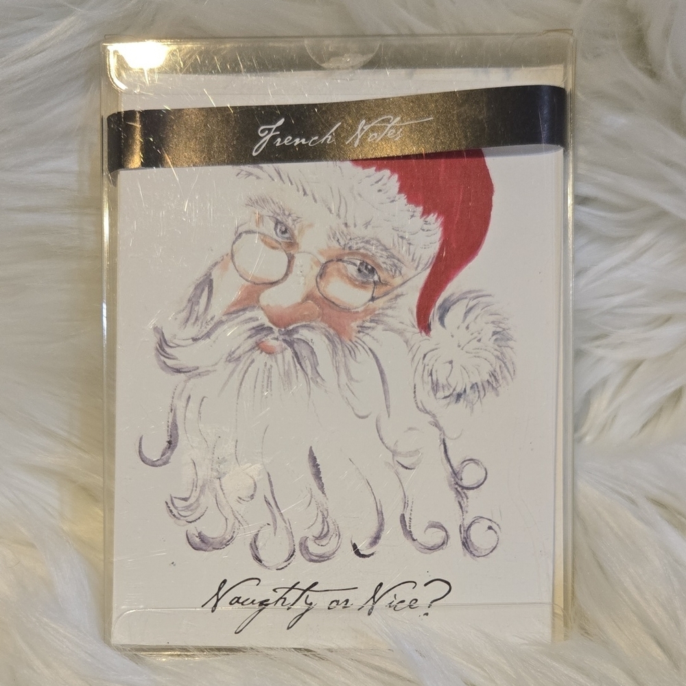 French Knot Santa Card